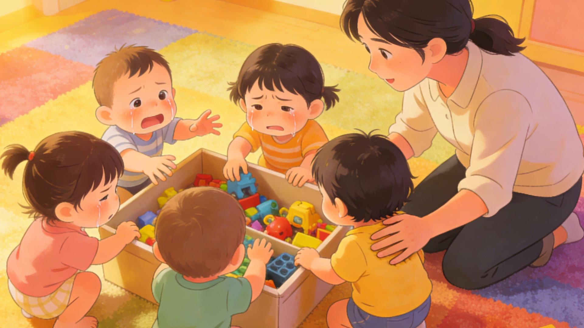 缓解多个3岁幼儿抢同一玩具的冲突