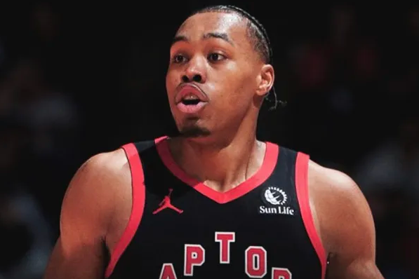 NBA季后赛，猛龙主场126-104战胜骑士，
全场比赛，猛龙前锋斯科蒂-巴恩斯