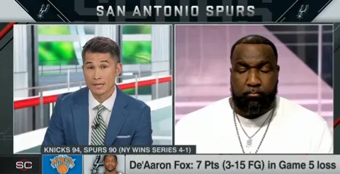 据NBA on ESPN报道，ESPN评论员肯德里克-帕金斯在节目中谈到了圣安东