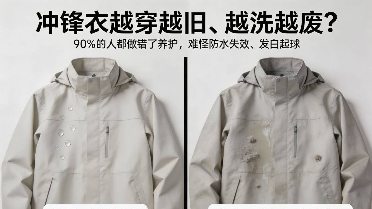 冲锋衣越穿越旧、越洗越废？你忽略了这步！