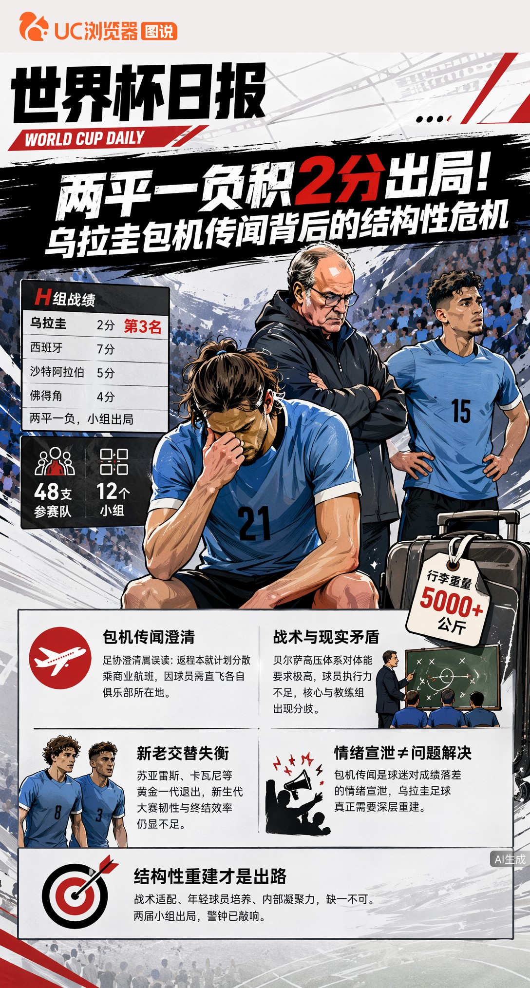 两平一负积2分出局！乌拉圭包机传闻背后的结构性危机