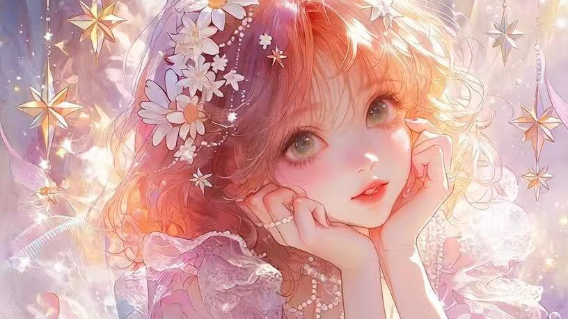 用 ComfyUI 生成阳光梦幻少女治愈系插画