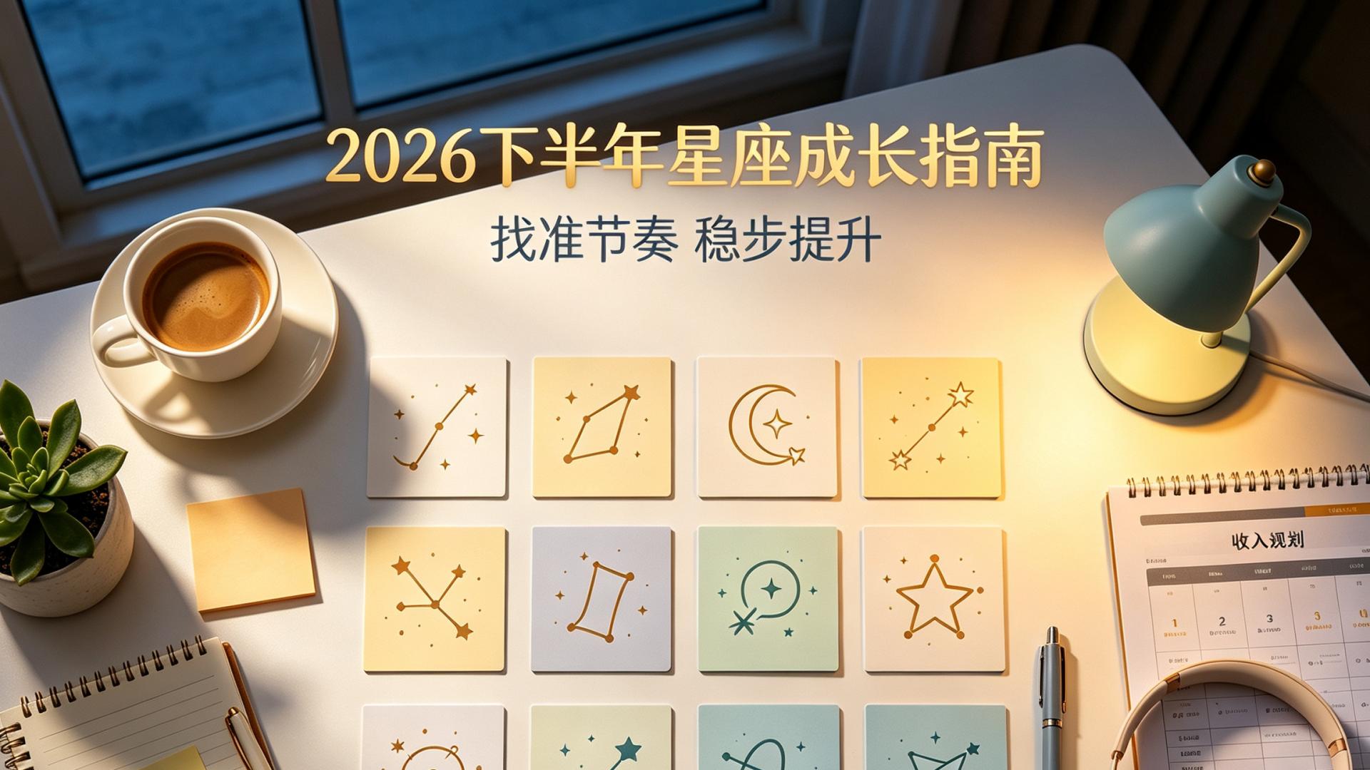2026下半年12星座完整指南！附落地实操技巧，搞钱感情升职全梳理