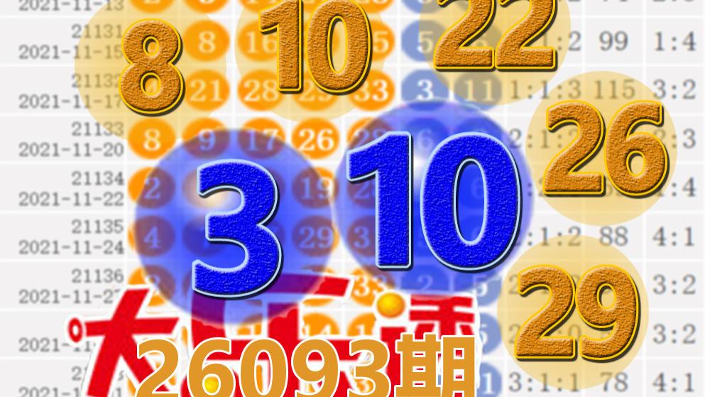 大乐透26093期开奖结果：10注一等奖，后区3-10