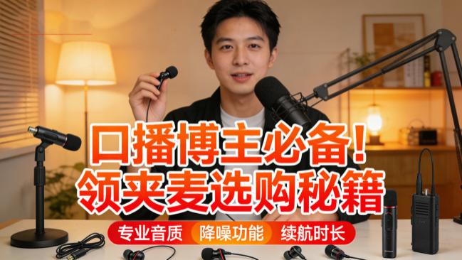 直播领夹麦克风哪个牌子好？直播麦克风十大排行榜，新手选购科普