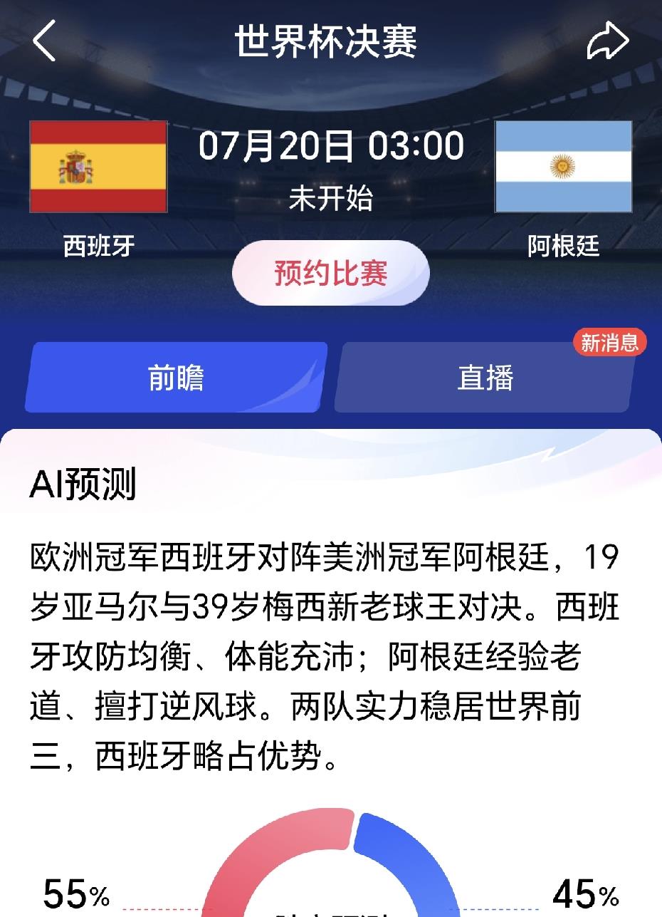 谁会获得2026世界杯冠军？
我在冥冥睡梦中得到模糊信息，预感到，阿根廷会是最终