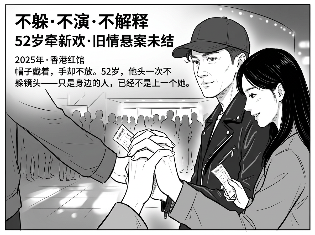 刘恺威又谈恋爱了？！52岁不装了，直接牵着00后小女友去看演唱会
过去躲镜头的怂