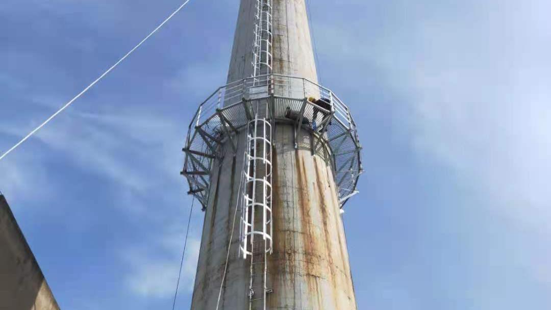 烟囱直爬梯制作安装工程 完善高空检修通道