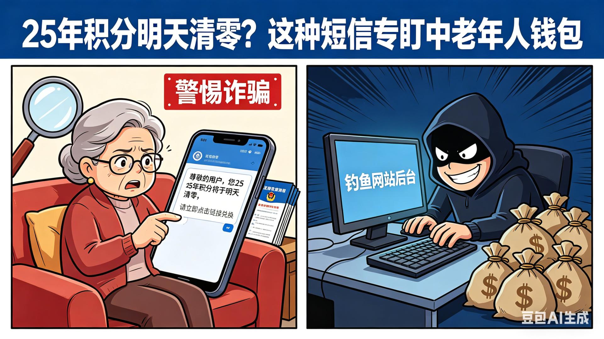 25年积分明天清零？这种短信专盯中老年人钱包