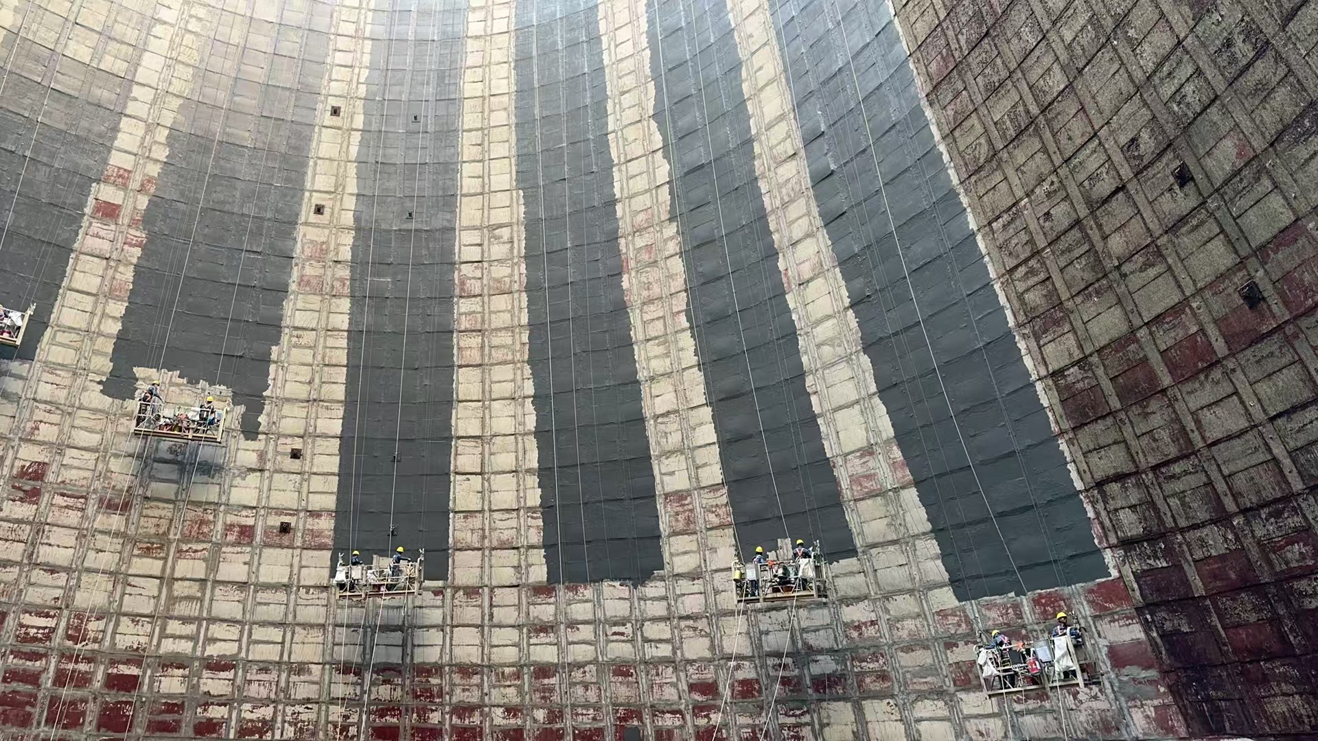 热电厂水塔维修施工 重点处理水塔渗漏