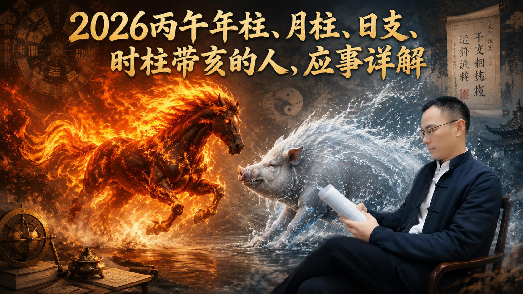 【亥午暗合】年柱、月柱、日支、时柱带亥的人，2026丙午年应事详解