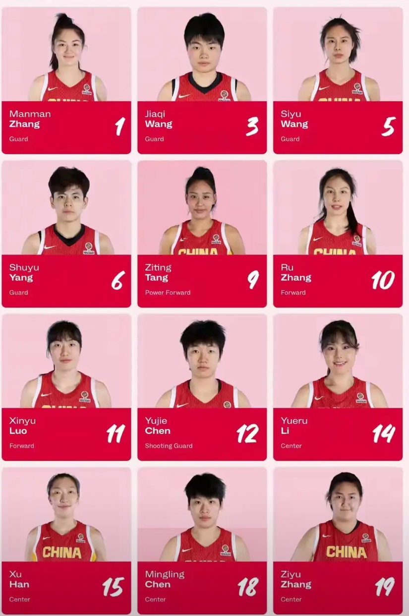 四塔阵容无缘世预赛，刘禹彤无缘12人大名单，发文“继续努力”。女篮何时没有身高歧