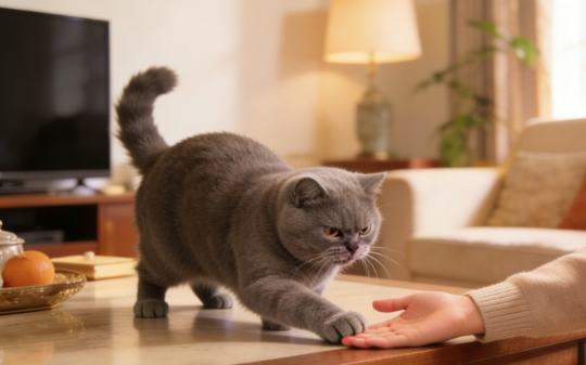 我养了12年的蓝猫咬了外甥女，我不得已将它送走，3年后在公园里意外与它重逢，它的举动让我愣在原地