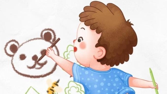 家里墙壁被画花后，我看到了两个孩子最大的差别