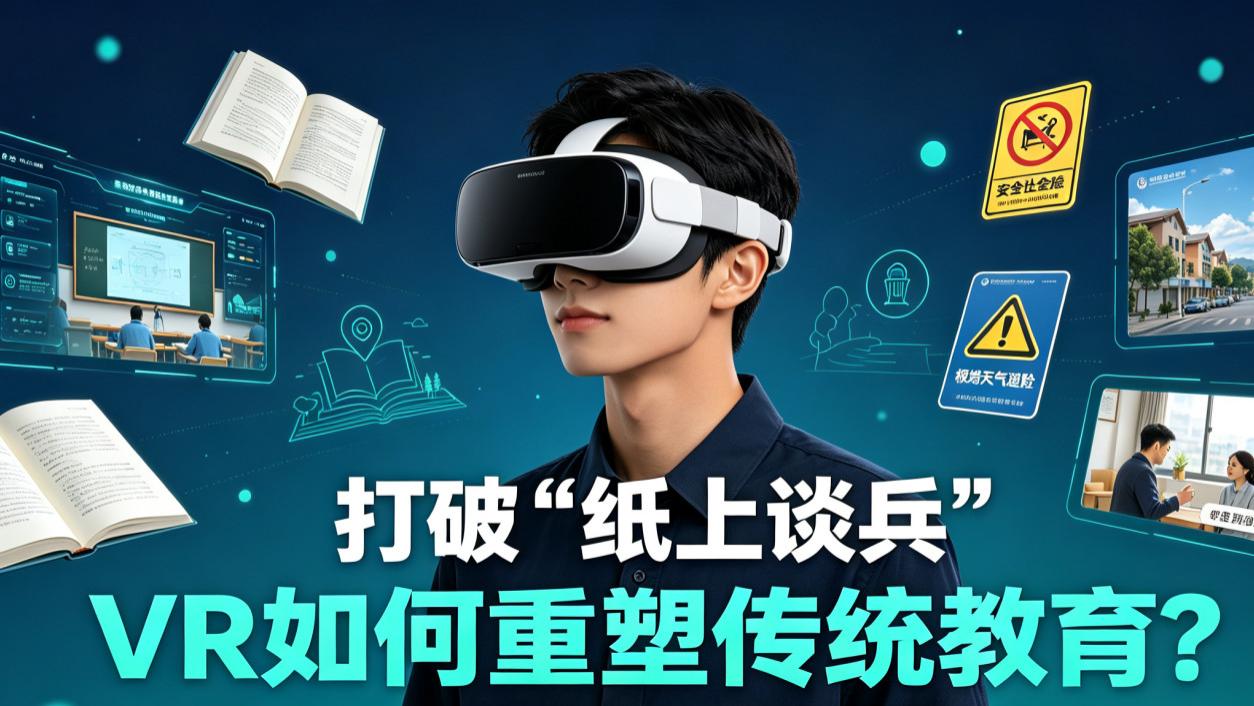打破“纸上谈兵”！VR沉浸式体验，重塑传统教育模式