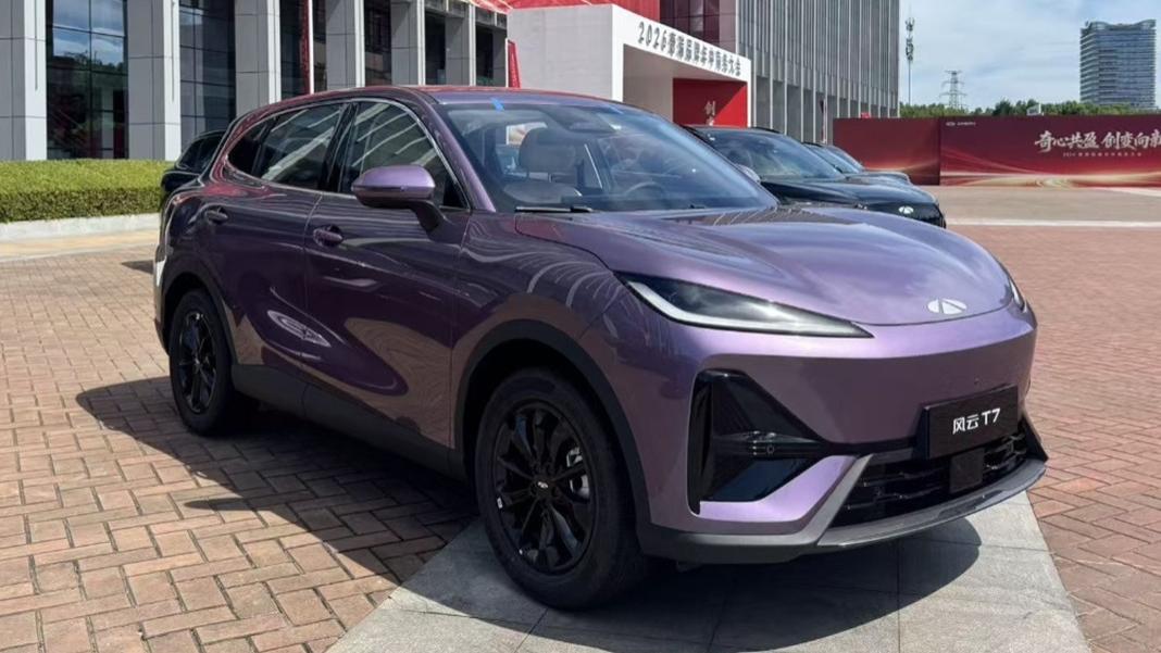 奇瑞风云T7现身，造型时尚，元PLUS同级，全系纯电续航超600km