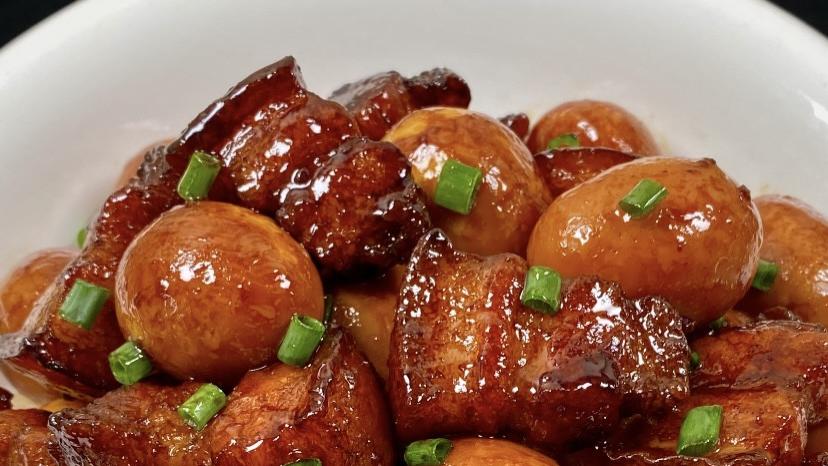 软糯入味的红烧肉鹌鹑蛋，孩子抢着吃的下饭菜