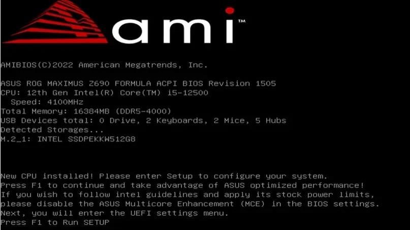 电脑开机跳英文界面，提示BIOS更新失败按F1继续，强制关闭F1提示后，电脑需要启动两次才能开机，看