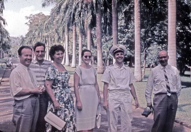 1961 年 11 月 29 日，苏联航天员尤里·加加林在印度德里。