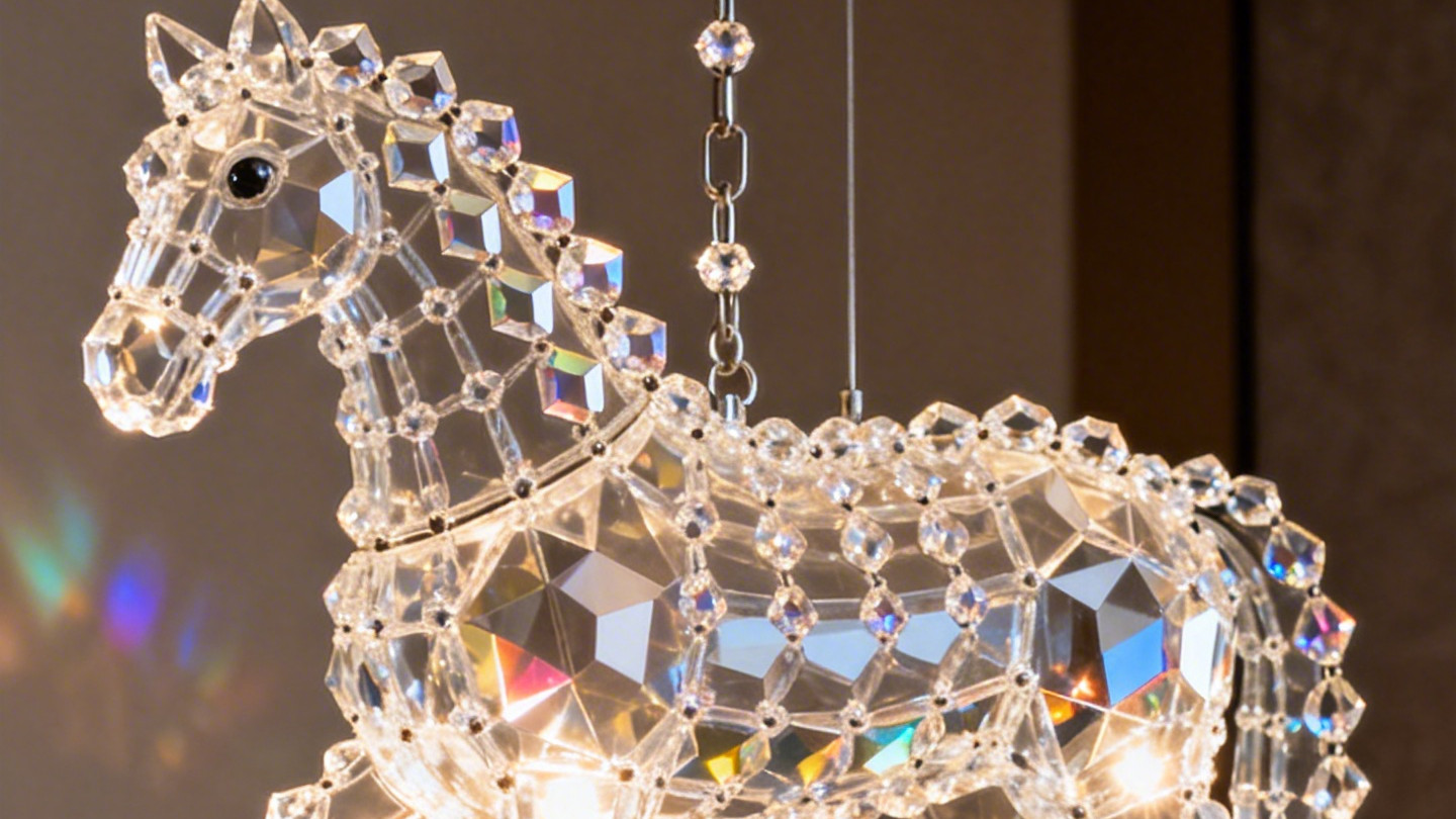 一款马年有创意的水晶灯，能实现生产吗？