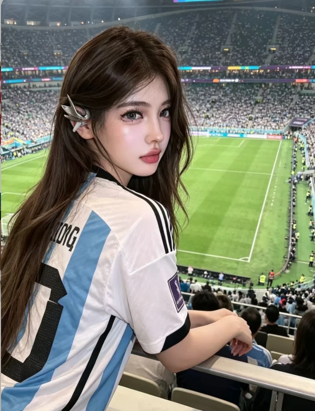 是谁在世界杯赛场见到了梅西

