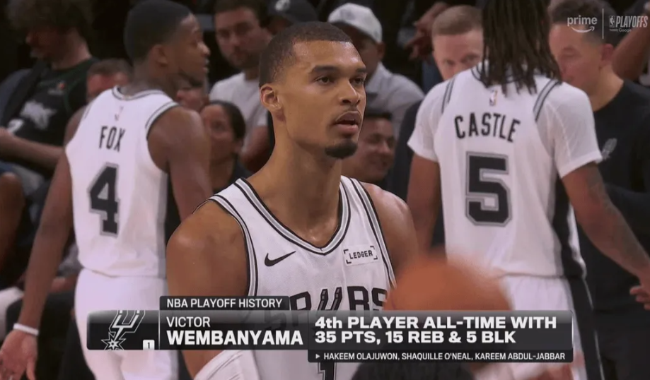 NBA季后赛，马刺115-108战胜森林狼.目前马刺大比分2-1领先森林狼。
维