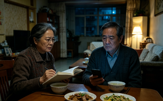 我退休金11920，老婆1450，我俩AA，她不够花就去当保姆，4年后，她那家男主人，成了我的新邻居