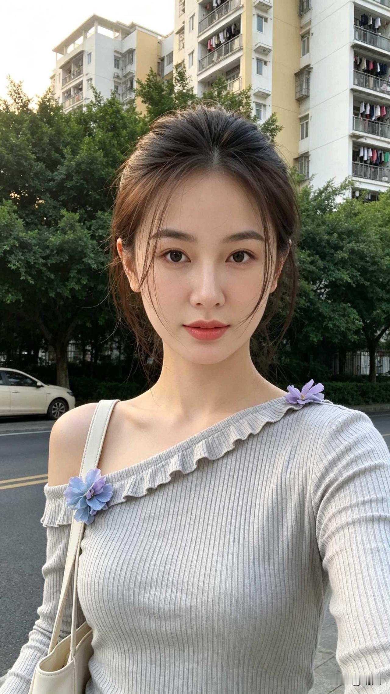 自拍一下，臭美一下，嘻嘻。