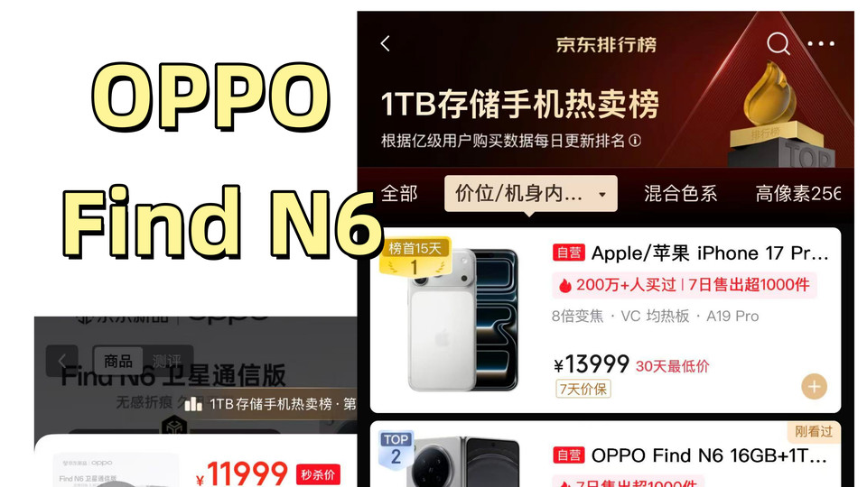 说笑呢，1TB版本的OPPO Find N6岂不爽到飞起？