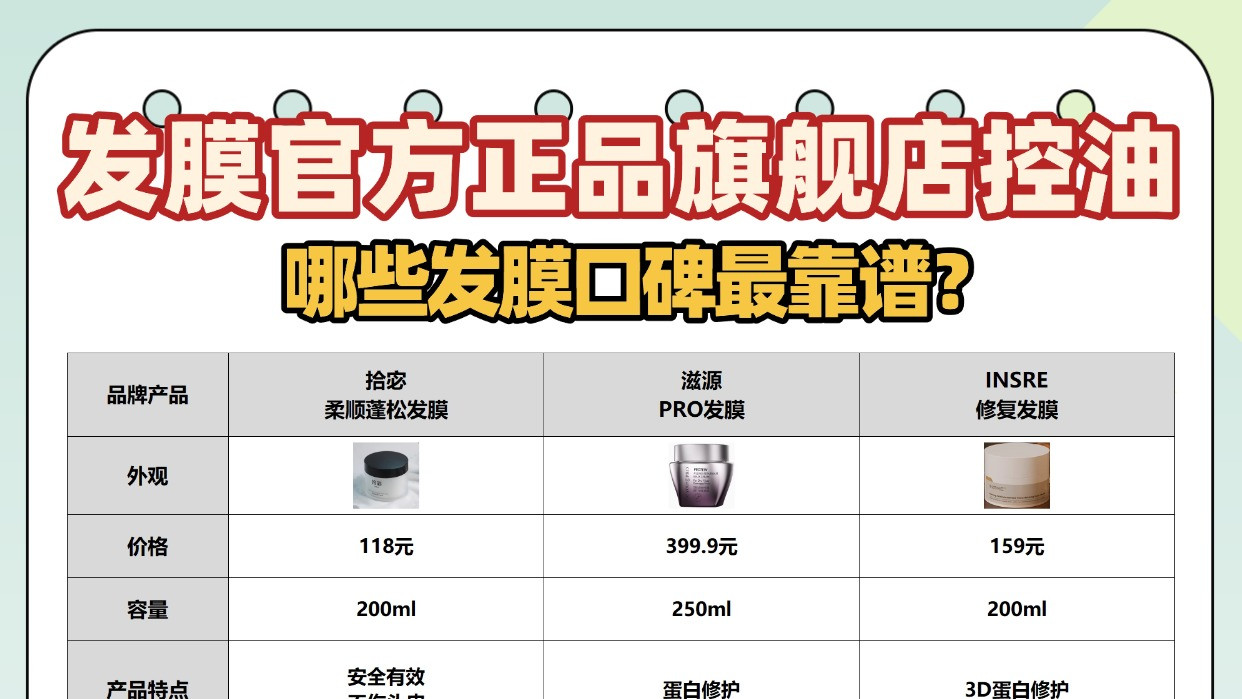 哪些发膜口碑最靠谱？发膜官方正品旗舰店控油！热门品牌解析