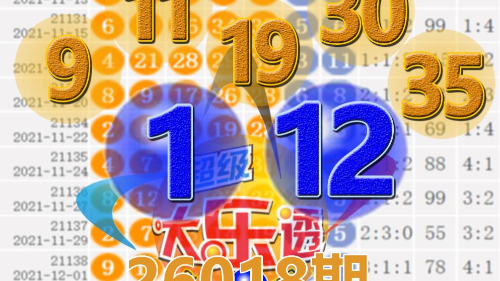 大乐透26018期开奖结果：7注一等奖，后区1-12