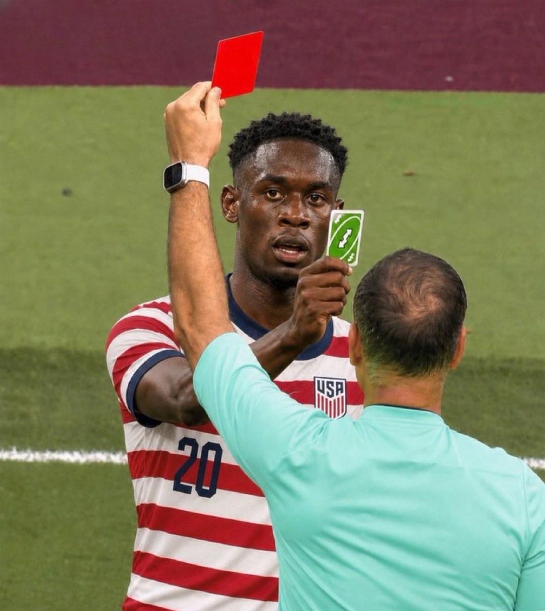 妈呀，这成现实了！川普表示感谢FIFA! 

Folarin Balogun