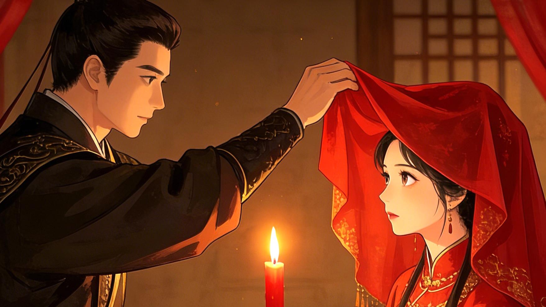 替嫁夜，我给死人敬完合卺酒，他攥着我的手腕轻笑：娘子，别装怕了