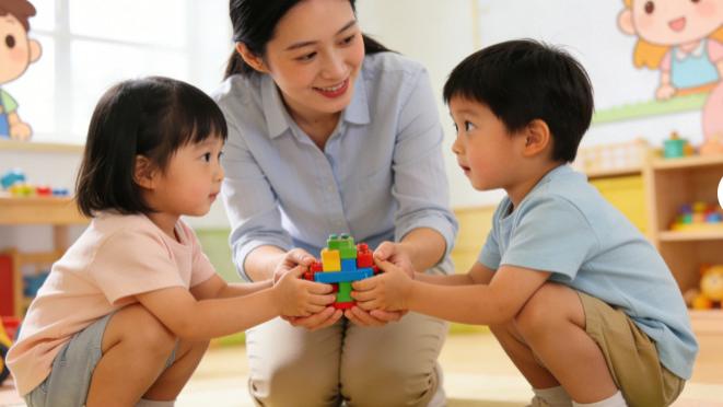幼儿园老师如何处理3岁幼儿抢玩具问题