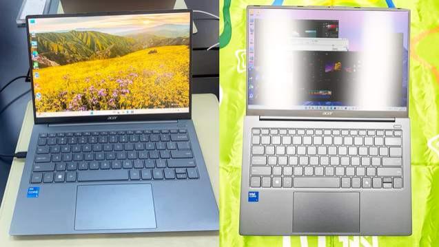 仅重990克的宏碁笔记本电脑，14英寸2.2k高清屏，移动办公更轻松