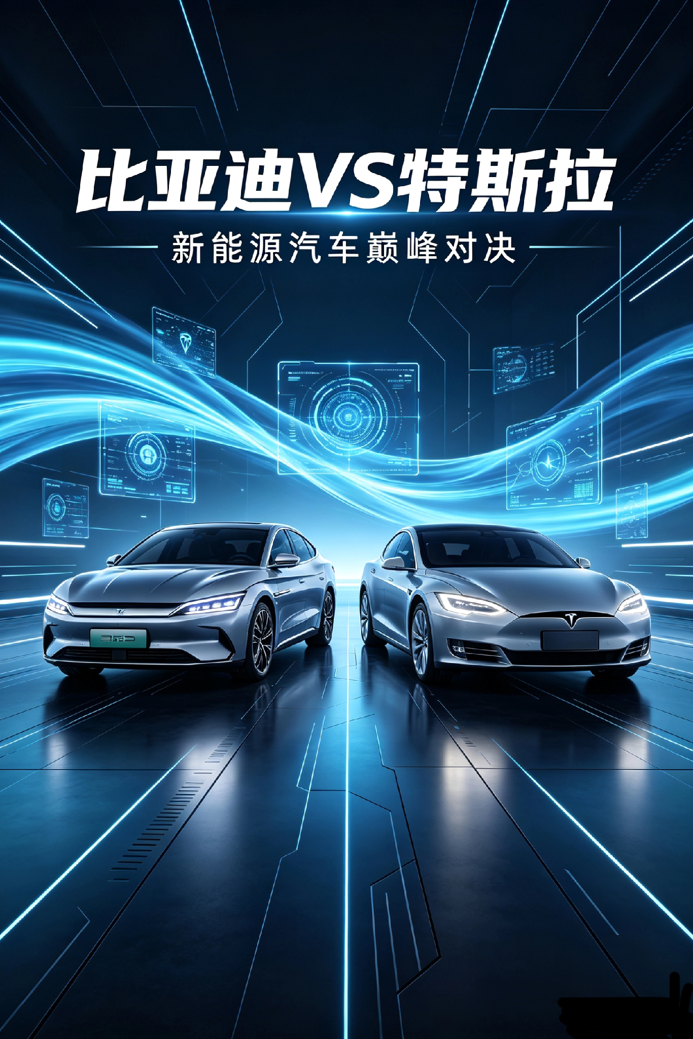 销量上比亚迪已超过特斯拉；综合市值与高端/智能化，短期（3–5年）特斯拉仍领先，