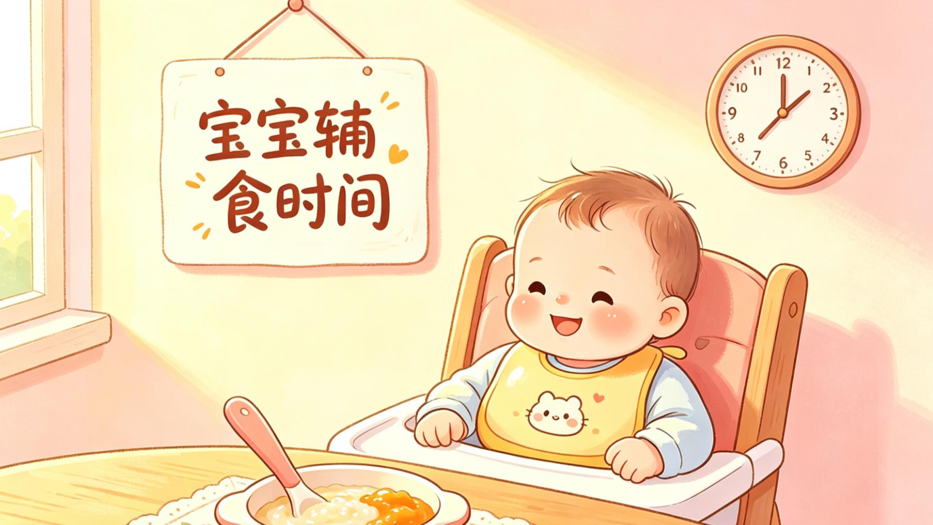 辅食喂养时间表：和大人同步三餐，还是单独加餐？