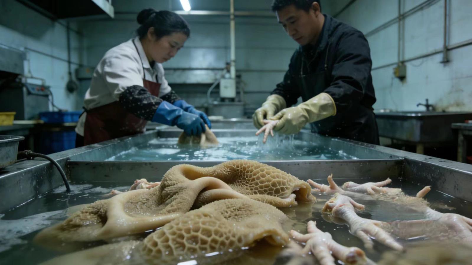 双氧水漂白食品问题频发，网红“鹿哈”带货牛肚退一赔三