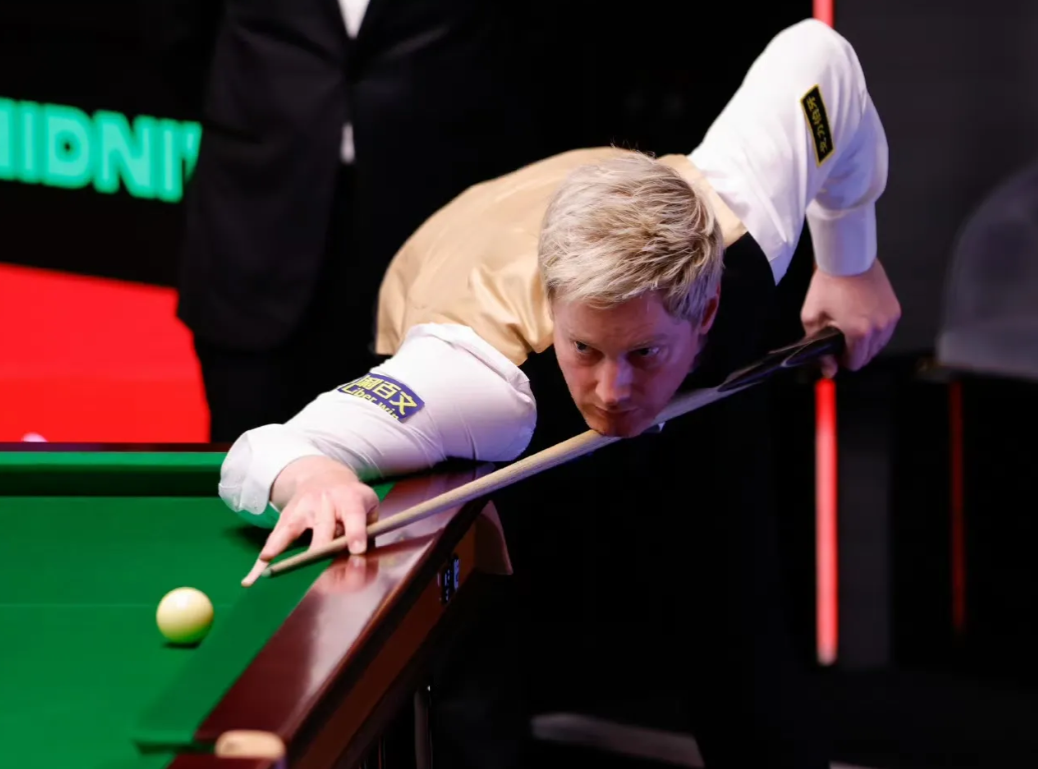 罗伯逊4-4韦克林，第一阶段结束！

2026斯诺克世锦赛16进8，罗伯逊对阵韦