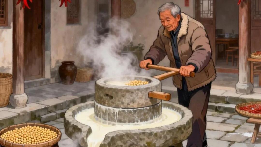济小护话民俗 | 推磨做豆腐，年味里的福气传承