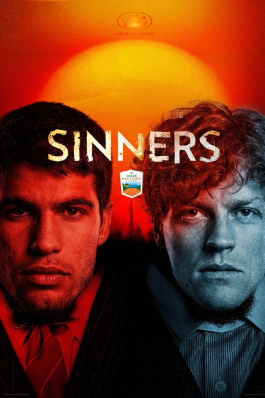 蒙特卡洛大师赛决赛，在一场双方发挥都难言上佳的比赛中，辛纳7-6(5)/6-3击