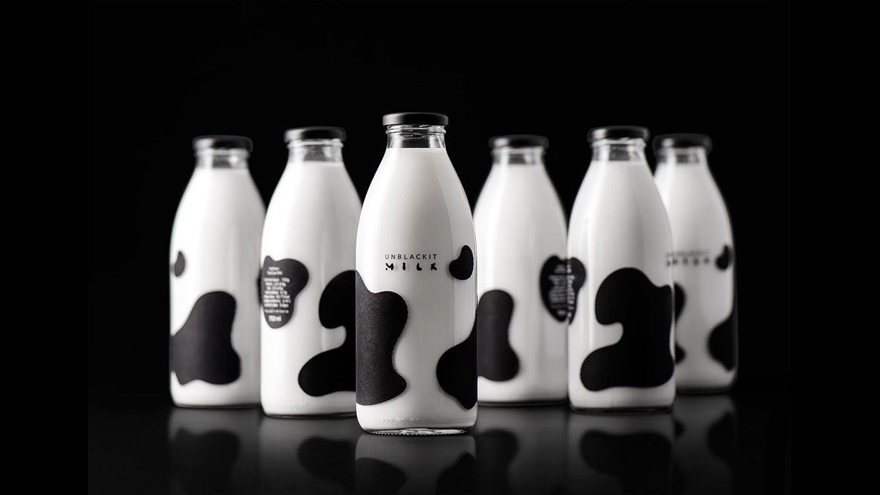 创意牛奶瓶设计作品分享