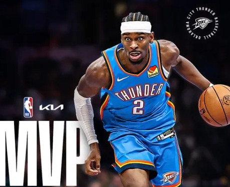 NBA官方公布了常规赛MVP的候选人。
他们分别是谢伊-吉尔杰斯-亚历山大（雷霆