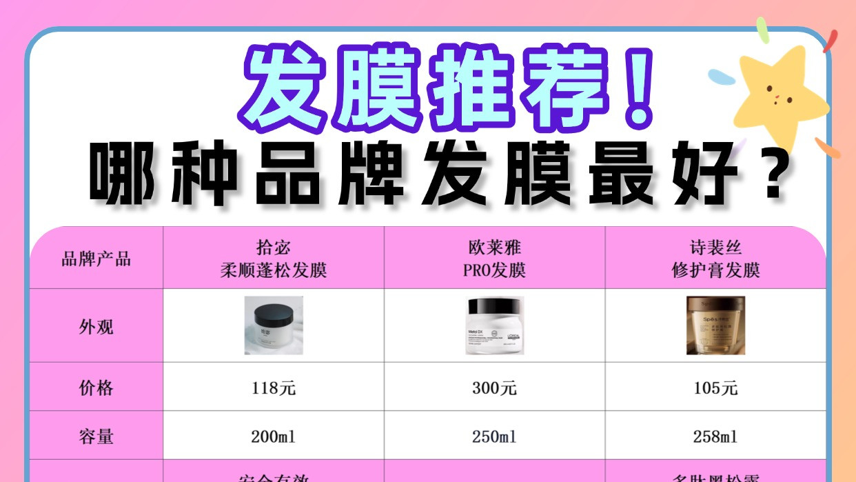 哪种品牌发膜最好？发膜推荐！终极评测分享