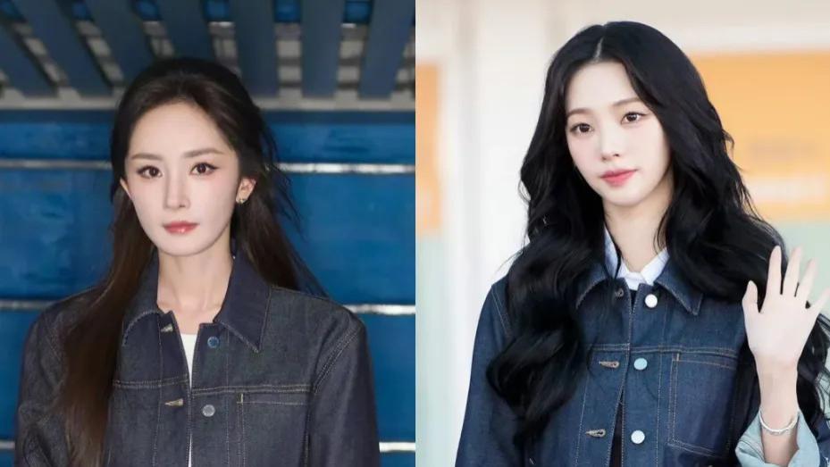 杨幂时装周和韩星撞衫，品牌待遇不如韩团爱豆，太尴尬