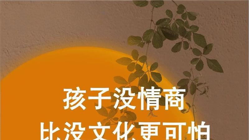 孩子没情商比没文化更可怕，长大后吃亏的是一辈子
