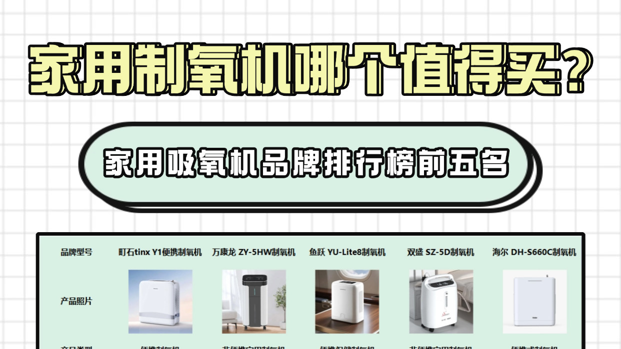 家用制氧机哪个值得买？鱼跃和海尔制氧机哪个好？全维度测评揭秘