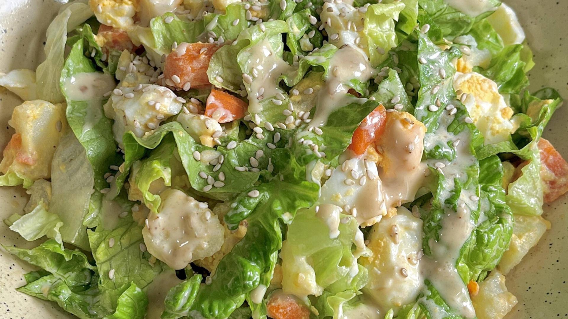 土豆生菜沙拉：一口咬住春天的清爽魔法