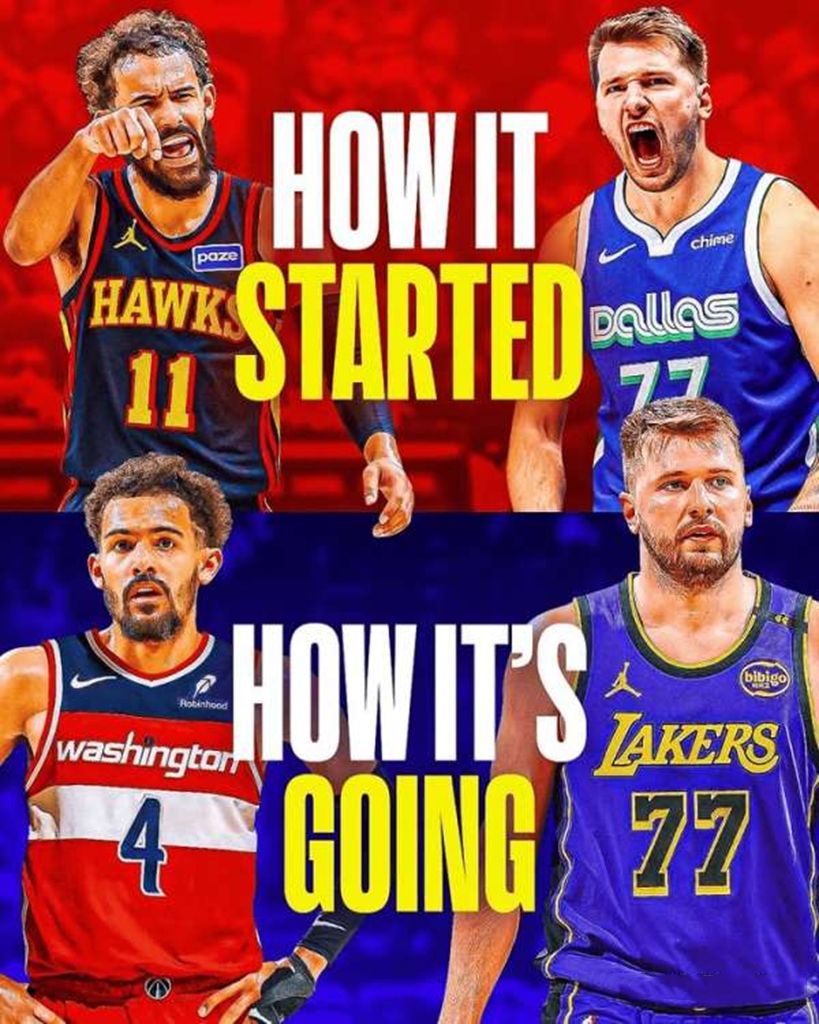 说实话特雷杨去奇才也基本与总冠军无缘了，和东契奇更是比不了。
当初他俩还在争谁才