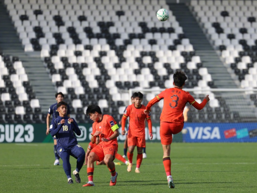 14日，在沙特阿拉伯利雅得进行的2026年亚足联U23男足亚洲杯D组最后一轮比赛